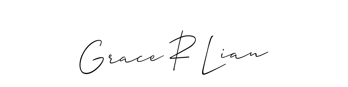 Best and Professional Signature Style for Grace R Lian. Allison_Script Best Signature Style Collection. Grace R Lian signature style 2 images and pictures png