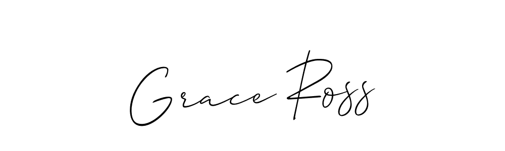 How to make Grace Ross name signature. Use Allison_Script style for creating short signs online. This is the latest handwritten sign. Grace Ross signature style 2 images and pictures png