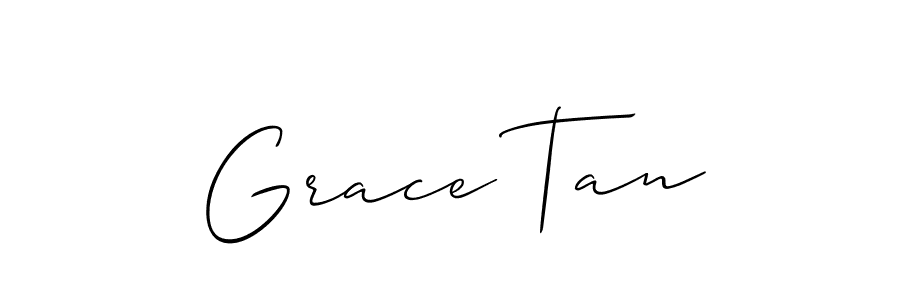 Allison_Script is a professional signature style that is perfect for those who want to add a touch of class to their signature. It is also a great choice for those who want to make their signature more unique. Get Grace Tan name to fancy signature for free. Grace Tan signature style 2 images and pictures png
