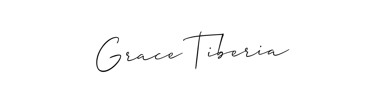 Create a beautiful signature design for name Grace Tiberia. With this signature (Allison_Script) fonts, you can make a handwritten signature for free. Grace Tiberia signature style 2 images and pictures png