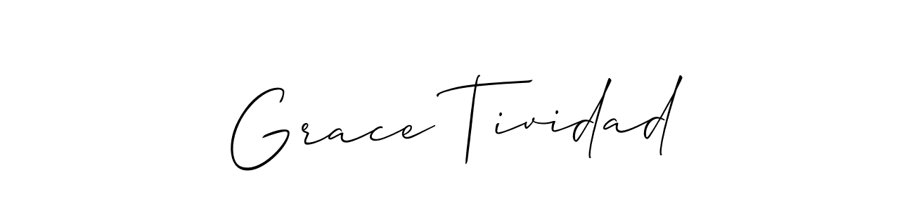 if you are searching for the best signature style for your name Grace Tividad. so please give up your signature search. here we have designed multiple signature styles  using Allison_Script. Grace Tividad signature style 2 images and pictures png
