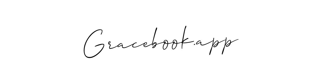 Check out images of Autograph of Gracebook.app name. Actor Gracebook.app Signature Style. Allison_Script is a professional sign style online. Gracebook.app signature style 2 images and pictures png