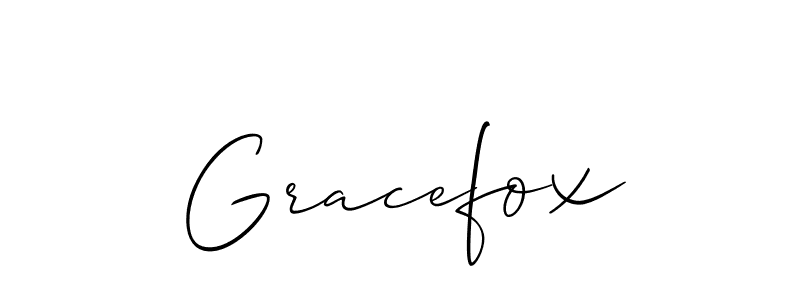 if you are searching for the best signature style for your name Gracefox. so please give up your signature search. here we have designed multiple signature styles  using Allison_Script. Gracefox signature style 2 images and pictures png