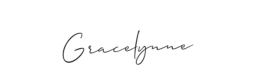 Also we have Gracelynne name is the best signature style. Create professional handwritten signature collection using Allison_Script autograph style. Gracelynne signature style 2 images and pictures png