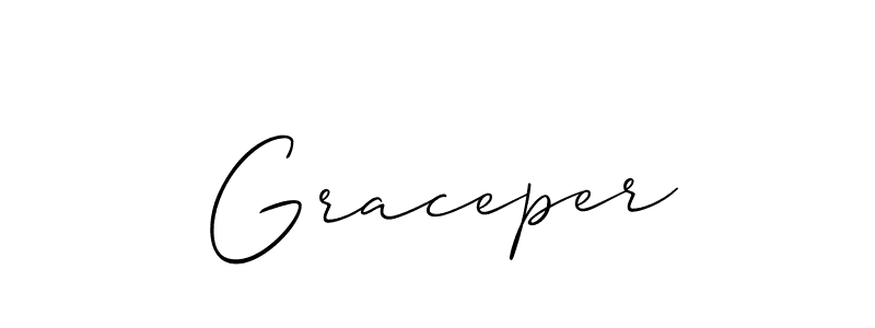 Once you've used our free online signature maker to create your best signature Allison_Script style, it's time to enjoy all of the benefits that Graceper name signing documents. Graceper signature style 2 images and pictures png