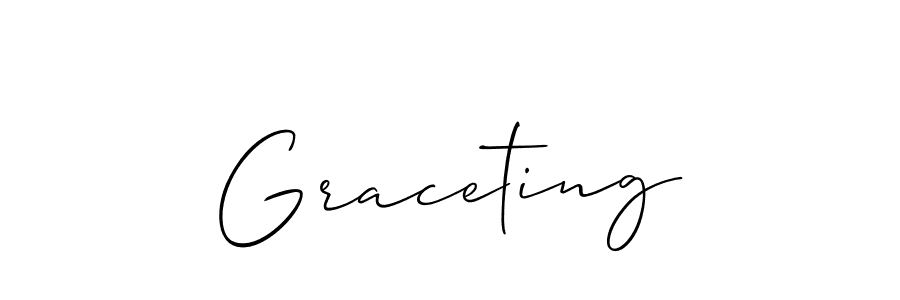 How to make Graceting name signature. Use Allison_Script style for creating short signs online. This is the latest handwritten sign. Graceting signature style 2 images and pictures png