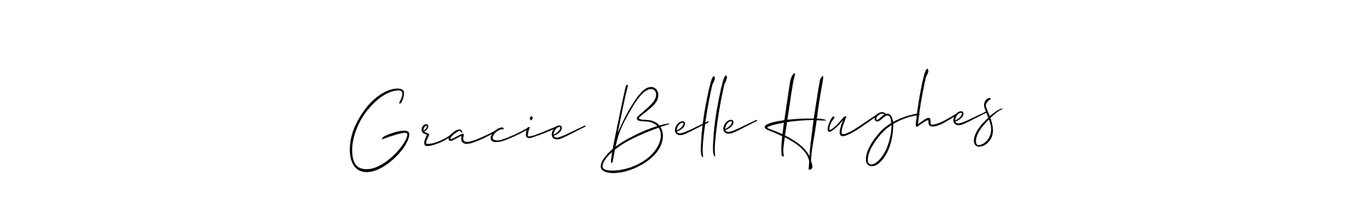 Design your own signature with our free online signature maker. With this signature software, you can create a handwritten (Allison_Script) signature for name Gracie Belle Hughes. Gracie Belle Hughes signature style 2 images and pictures png