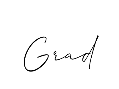 Make a beautiful signature design for name Grad. With this signature (Allison_Script) style, you can create a handwritten signature for free. Grad signature style 2 images and pictures png