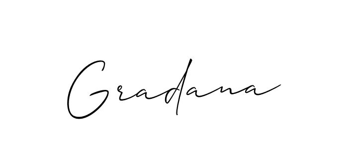 You can use this online signature creator to create a handwritten signature for the name Gradana. This is the best online autograph maker. Gradana signature style 2 images and pictures png