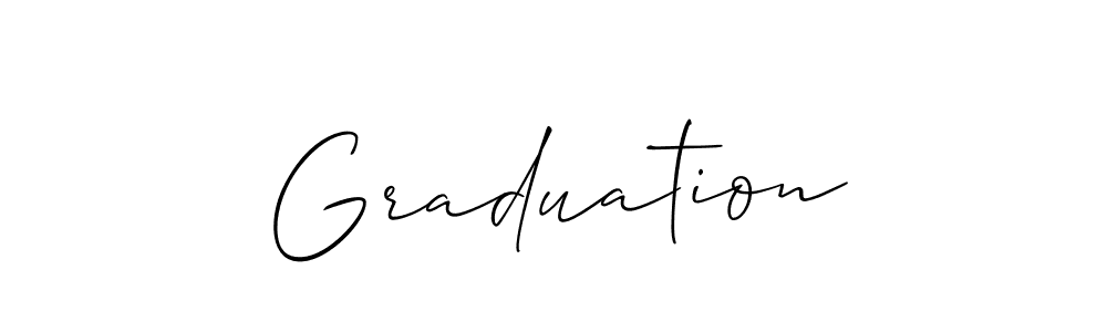 It looks lik you need a new signature style for name Graduation. Design unique handwritten (Allison_Script) signature with our free signature maker in just a few clicks. Graduation signature style 2 images and pictures png