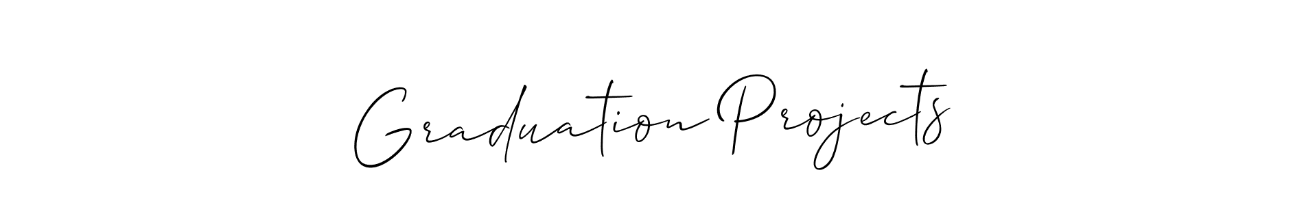 Also You can easily find your signature by using the search form. We will create Graduation Projects name handwritten signature images for you free of cost using Allison_Script sign style. Graduation Projects signature style 2 images and pictures png