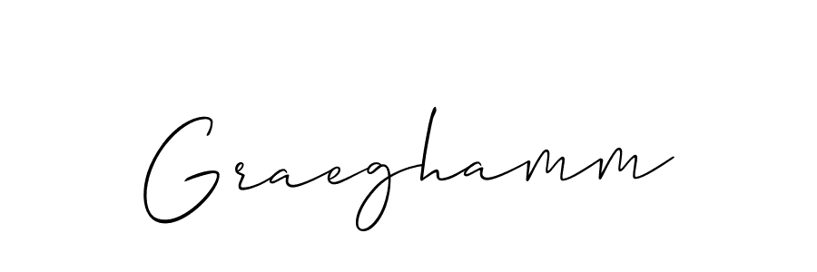 It looks lik you need a new signature style for name Graeghamm. Design unique handwritten (Allison_Script) signature with our free signature maker in just a few clicks. Graeghamm signature style 2 images and pictures png