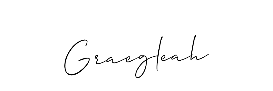 Create a beautiful signature design for name Graegleah. With this signature (Allison_Script) fonts, you can make a handwritten signature for free. Graegleah signature style 2 images and pictures png