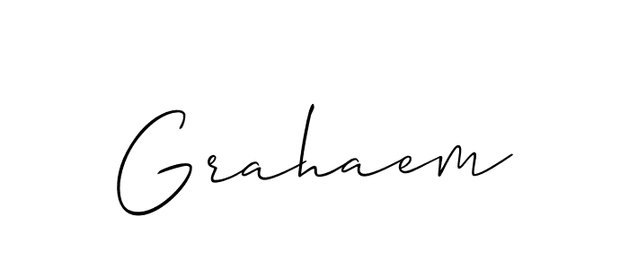 Make a short Grahaem signature style. Manage your documents anywhere anytime using Allison_Script. Create and add eSignatures, submit forms, share and send files easily. Grahaem signature style 2 images and pictures png