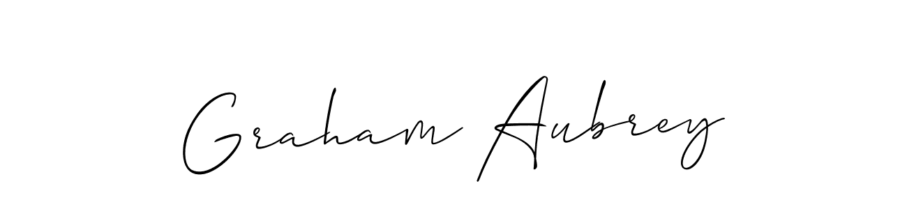 Make a beautiful signature design for name Graham Aubrey. With this signature (Allison_Script) style, you can create a handwritten signature for free. Graham Aubrey signature style 2 images and pictures png