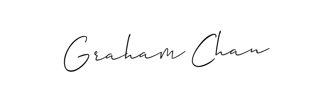 Make a beautiful signature design for name Graham Chan. With this signature (Allison_Script) style, you can create a handwritten signature for free. Graham Chan signature style 2 images and pictures png