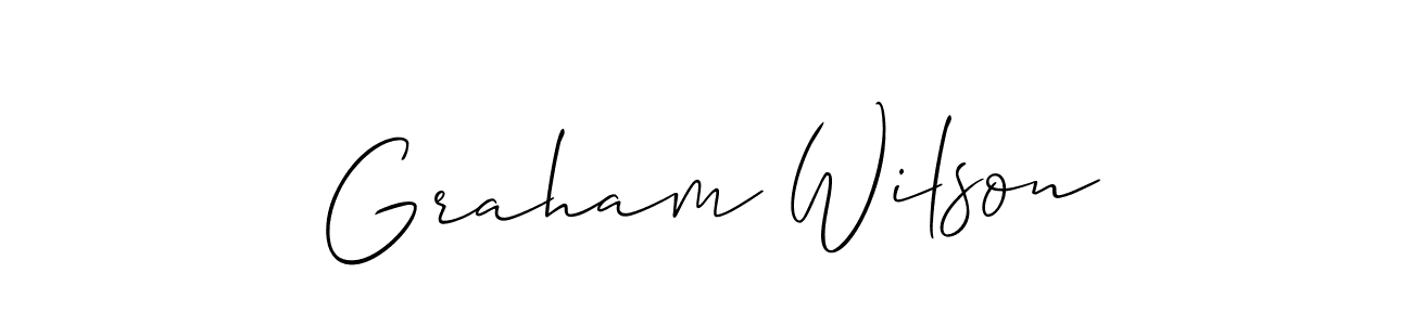 How to make Graham Wilson signature? Allison_Script is a professional autograph style. Create handwritten signature for Graham Wilson name. Graham Wilson signature style 2 images and pictures png