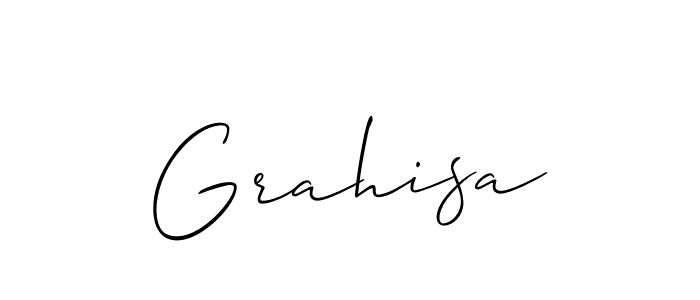 Also You can easily find your signature by using the search form. We will create Grahisa name handwritten signature images for you free of cost using Allison_Script sign style. Grahisa signature style 2 images and pictures png
