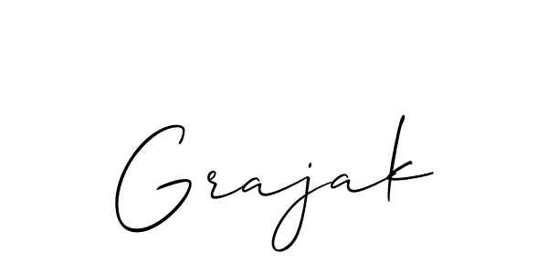 Check out images of Autograph of Grajak name. Actor Grajak Signature Style. Allison_Script is a professional sign style online. Grajak signature style 2 images and pictures png