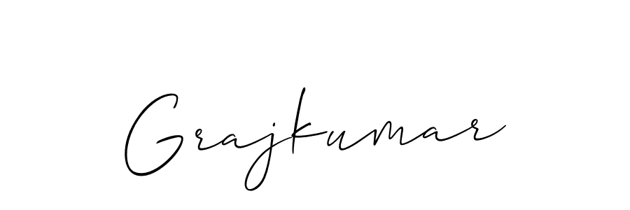 It looks lik you need a new signature style for name Grajkumar. Design unique handwritten (Allison_Script) signature with our free signature maker in just a few clicks. Grajkumar signature style 2 images and pictures png