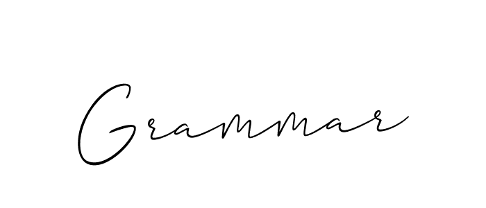 Similarly Allison_Script is the best handwritten signature design. Signature creator online .You can use it as an online autograph creator for name Grammar. Grammar signature style 2 images and pictures png