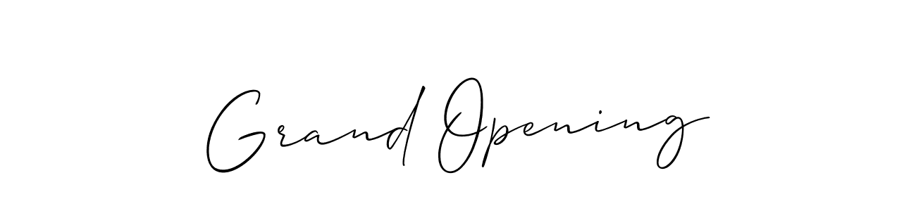 Also we have Grand Opening name is the best signature style. Create professional handwritten signature collection using Allison_Script autograph style. Grand Opening signature style 2 images and pictures png