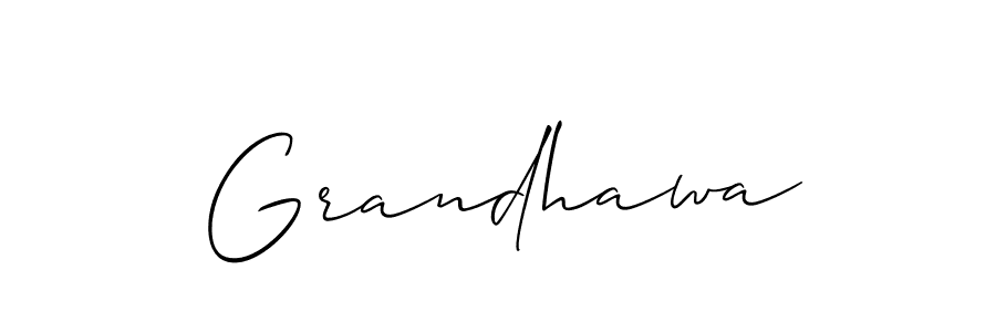 Make a short Grandhawa signature style. Manage your documents anywhere anytime using Allison_Script. Create and add eSignatures, submit forms, share and send files easily. Grandhawa signature style 2 images and pictures png