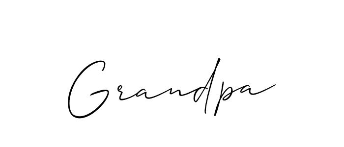 Allison_Script is a professional signature style that is perfect for those who want to add a touch of class to their signature. It is also a great choice for those who want to make their signature more unique. Get Grandpa name to fancy signature for free. Grandpa signature style 2 images and pictures png