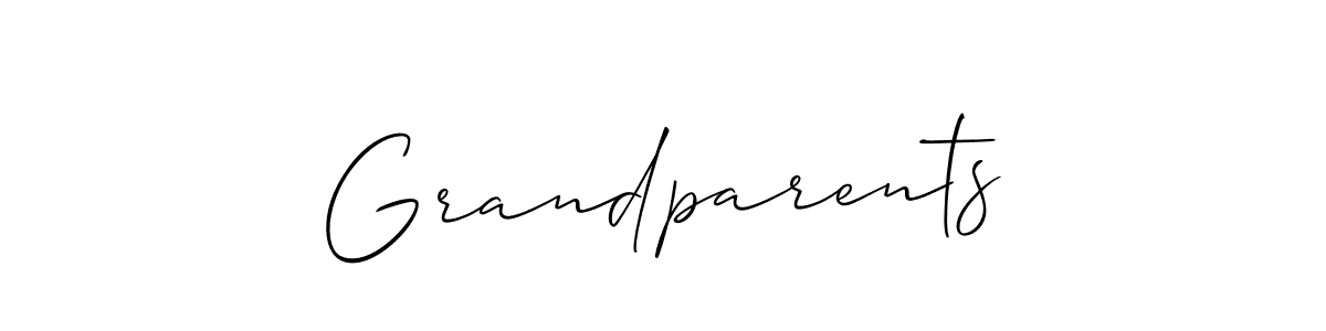 Use a signature maker to create a handwritten signature online. With this signature software, you can design (Allison_Script) your own signature for name Grandparents. Grandparents signature style 2 images and pictures png