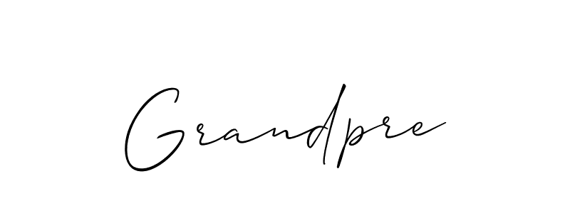 See photos of Grandpre official signature by Spectra . Check more albums & portfolios. Read reviews & check more about Allison_Script font. Grandpre signature style 2 images and pictures png