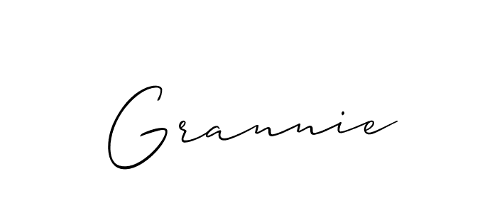 It looks lik you need a new signature style for name Grannie. Design unique handwritten (Allison_Script) signature with our free signature maker in just a few clicks. Grannie signature style 2 images and pictures png