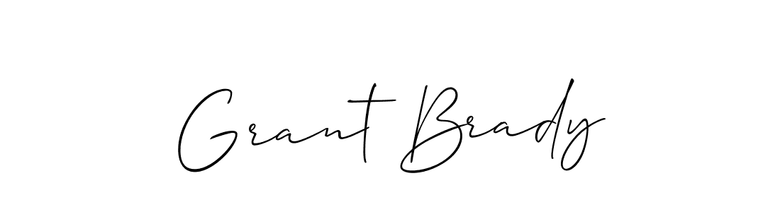 Create a beautiful signature design for name Grant Brady. With this signature (Allison_Script) fonts, you can make a handwritten signature for free. Grant Brady signature style 2 images and pictures png