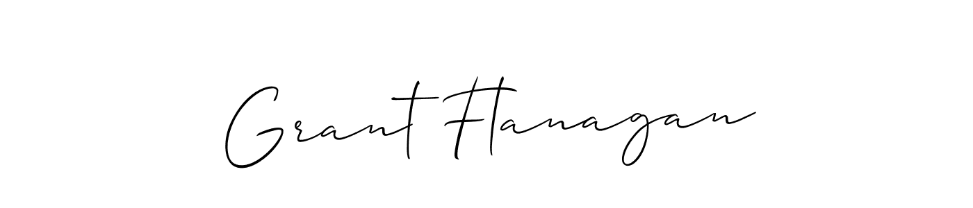 How to make Grant Flanagan name signature. Use Allison_Script style for creating short signs online. This is the latest handwritten sign. Grant Flanagan signature style 2 images and pictures png
