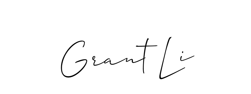 Best and Professional Signature Style for Grant Li. Allison_Script Best Signature Style Collection. Grant Li signature style 2 images and pictures png