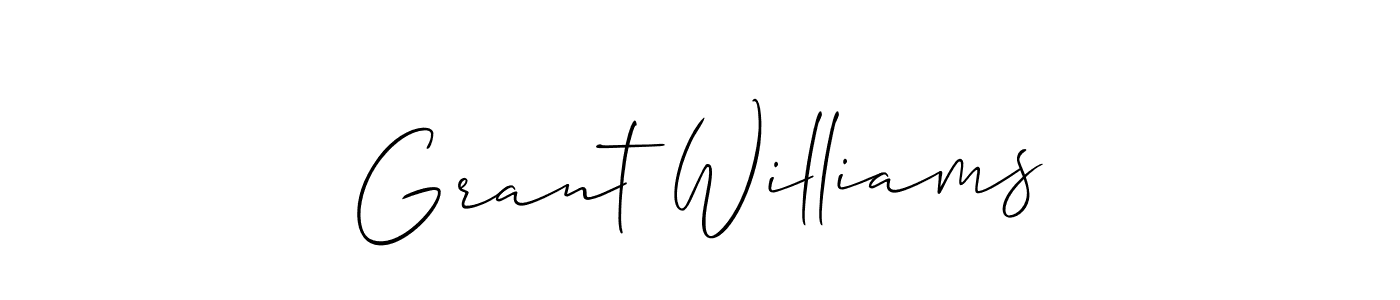 It looks lik you need a new signature style for name Grant Williams. Design unique handwritten (Allison_Script) signature with our free signature maker in just a few clicks. Grant Williams signature style 2 images and pictures png