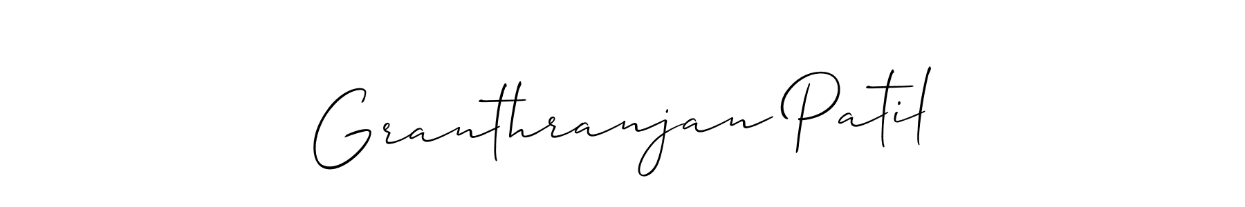 Make a beautiful signature design for name Granthranjan Patil. Use this online signature maker to create a handwritten signature for free. Granthranjan Patil signature style 2 images and pictures png