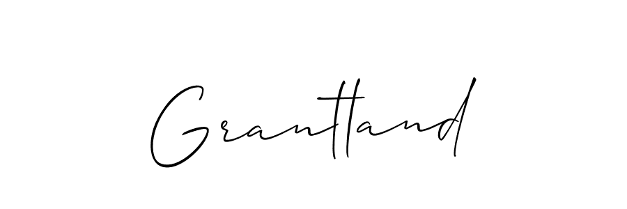 It looks lik you need a new signature style for name Grantland. Design unique handwritten (Allison_Script) signature with our free signature maker in just a few clicks. Grantland signature style 2 images and pictures png