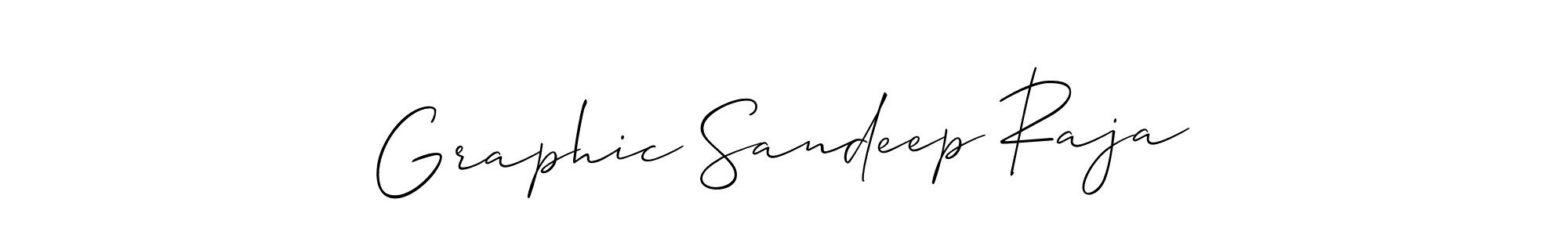 Design your own signature with our free online signature maker. With this signature software, you can create a handwritten (Allison_Script) signature for name Graphic Sandeep Raja. Graphic Sandeep Raja signature style 2 images and pictures png