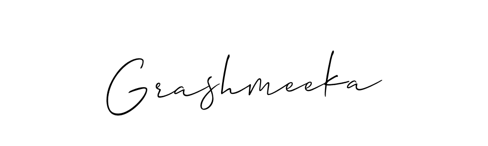 Similarly Allison_Script is the best handwritten signature design. Signature creator online .You can use it as an online autograph creator for name Grashmeeka. Grashmeeka signature style 2 images and pictures png