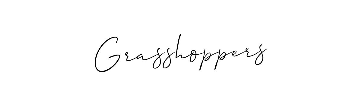 Best and Professional Signature Style for Grasshoppers. Allison_Script Best Signature Style Collection. Grasshoppers signature style 2 images and pictures png