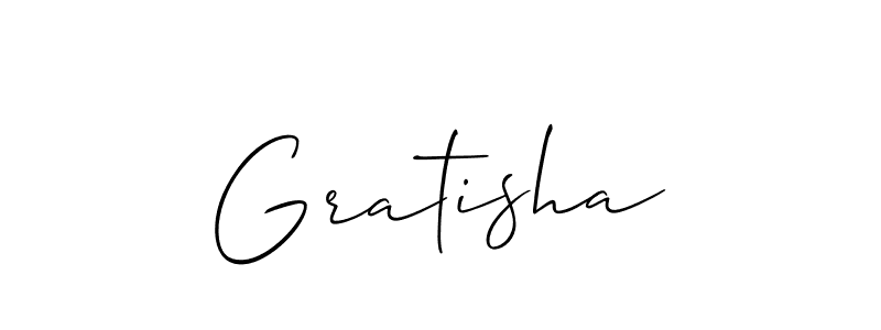 Similarly Allison_Script is the best handwritten signature design. Signature creator online .You can use it as an online autograph creator for name Gratisha. Gratisha signature style 2 images and pictures png