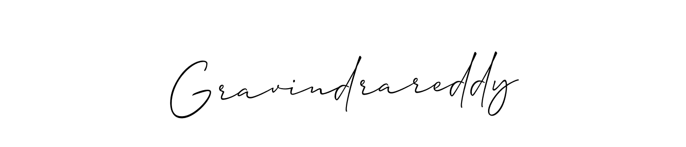 The best way (Allison_Script) to make a short signature is to pick only two or three words in your name. The name Gravindrareddy include a total of six letters. For converting this name. Gravindrareddy signature style 2 images and pictures png