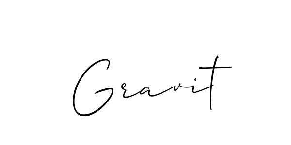 How to make Gravit signature? Allison_Script is a professional autograph style. Create handwritten signature for Gravit name. Gravit signature style 2 images and pictures png