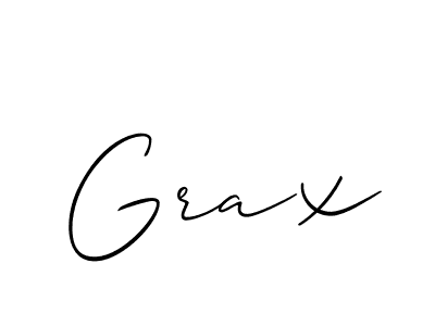 Also we have Grax name is the best signature style. Create professional handwritten signature collection using Allison_Script autograph style. Grax signature style 2 images and pictures png
