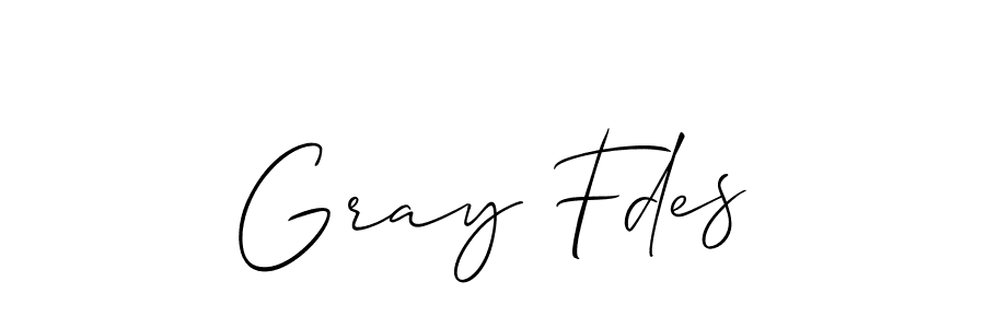 Make a beautiful signature design for name Gray Fdes. With this signature (Allison_Script) style, you can create a handwritten signature for free. Gray Fdes signature style 2 images and pictures png
