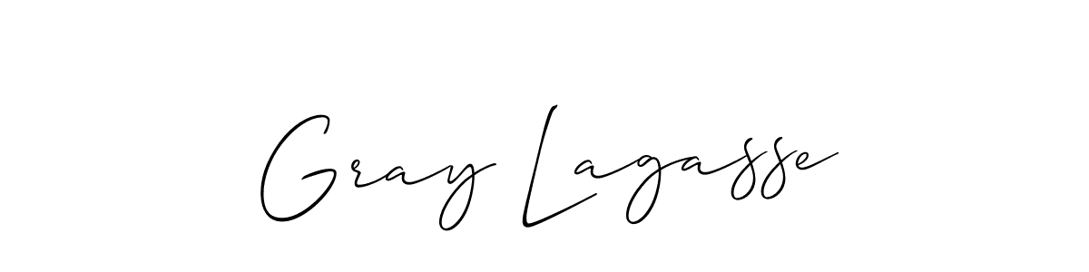 It looks lik you need a new signature style for name Gray Lagasse. Design unique handwritten (Allison_Script) signature with our free signature maker in just a few clicks. Gray Lagasse signature style 2 images and pictures png