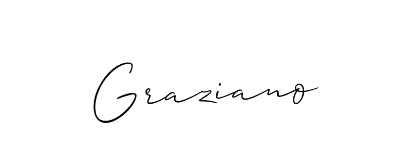 Make a beautiful signature design for name Graziano. Use this online signature maker to create a handwritten signature for free. Graziano signature style 2 images and pictures png