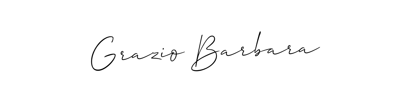 See photos of Grazio Barbara official signature by Spectra . Check more albums & portfolios. Read reviews & check more about Allison_Script font. Grazio Barbara signature style 2 images and pictures png