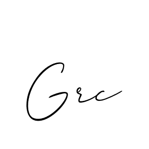You should practise on your own different ways (Allison_Script) to write your name (Grc) in signature. don't let someone else do it for you. Grc signature style 2 images and pictures png