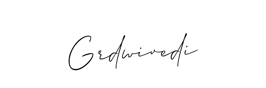 Use a signature maker to create a handwritten signature online. With this signature software, you can design (Allison_Script) your own signature for name Grdwivedi. Grdwivedi signature style 2 images and pictures png